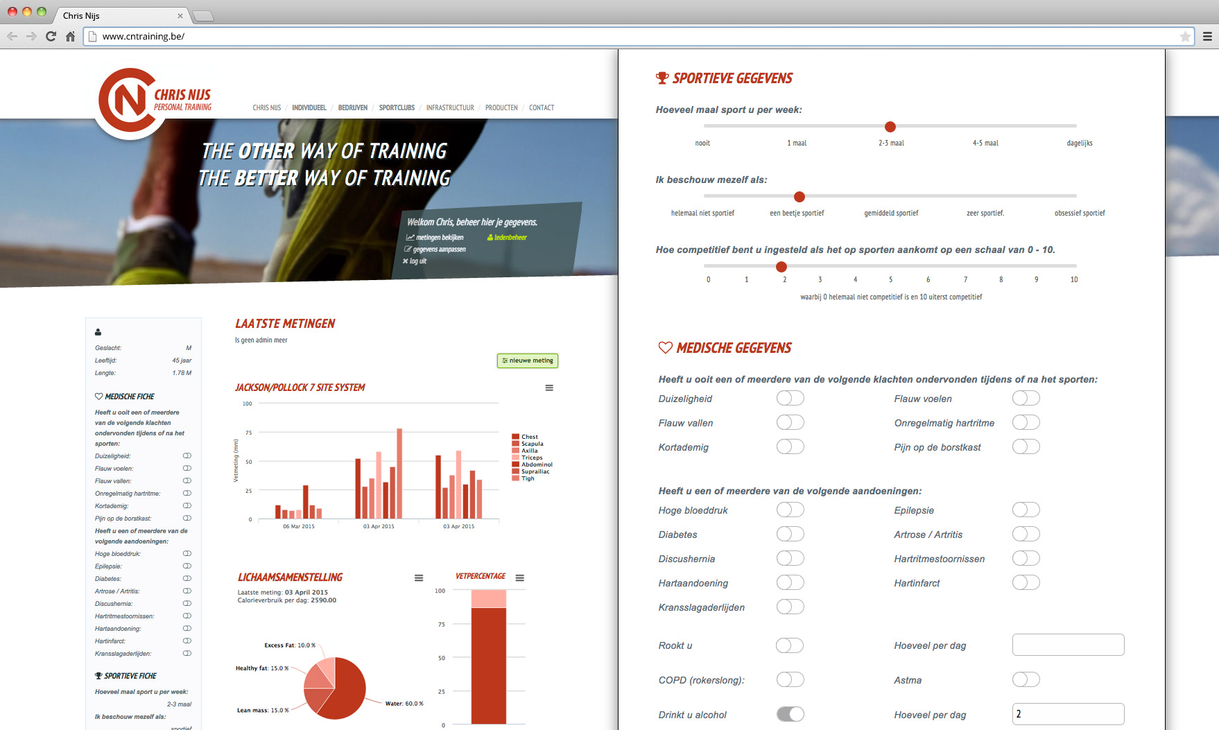 Personal sportcoach